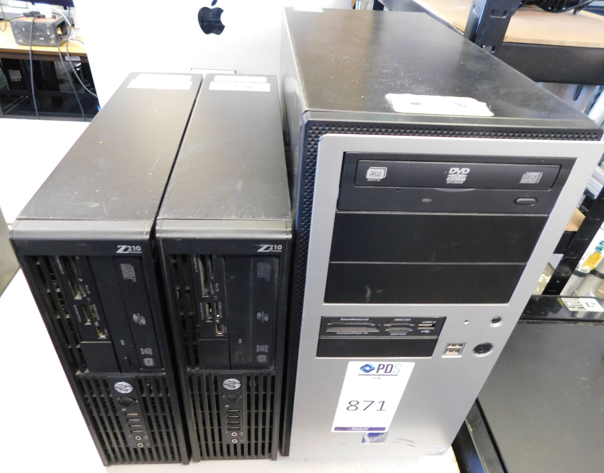 2 HP Computers, Unbadged Computer & HP ProBook Laptop (Damaged) (No PSU) (No HDDs) (Location: - Image 3 of 7