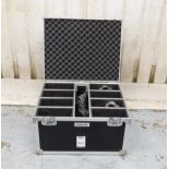 Flight Trunk with Eight Chauvet SlimPar Hex 6 IRC LED Light (Location: South East London. Please