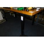 Steel Framed Dining Table (Location: Stockport. Please Refer to General Notes)