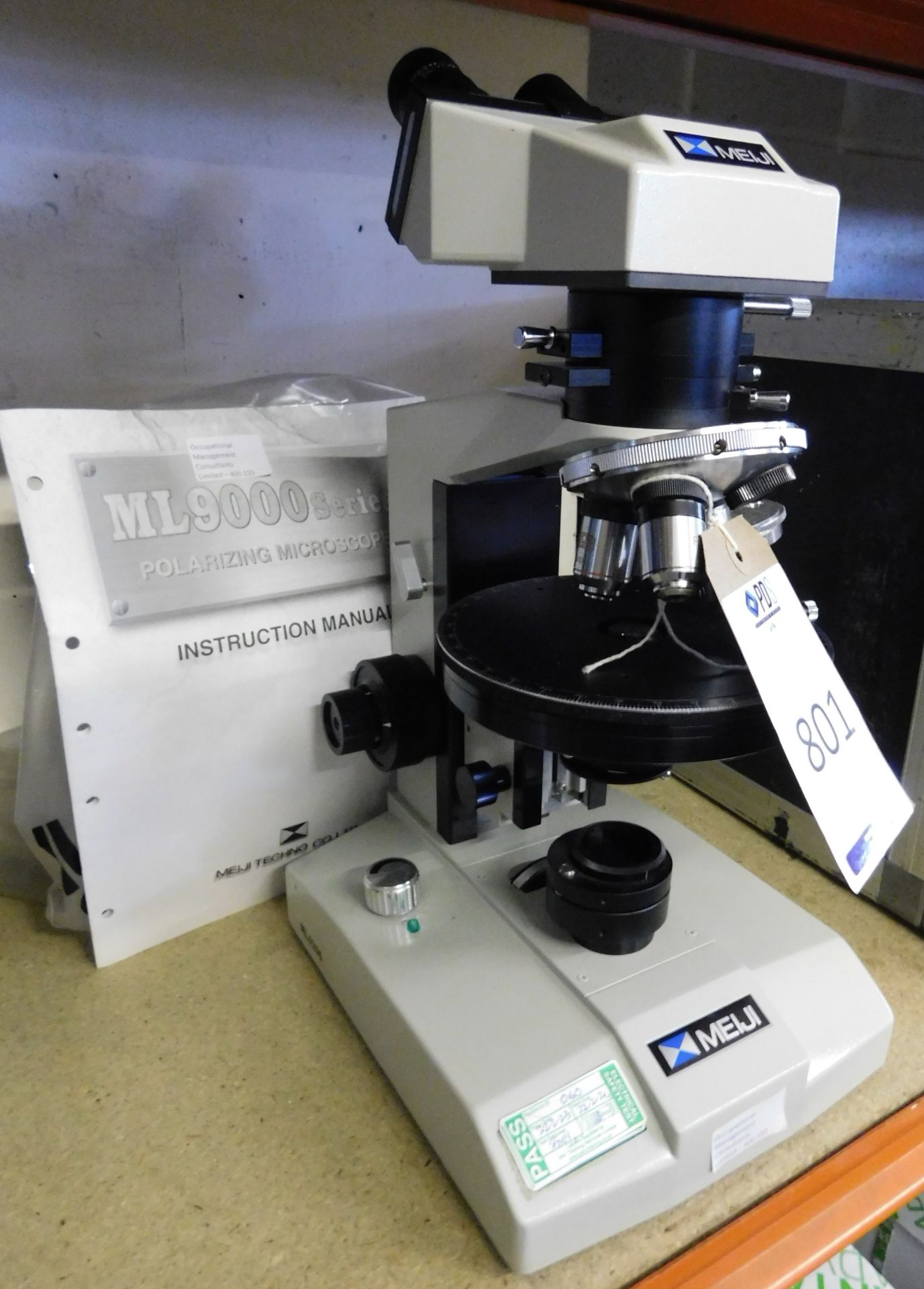 Meiji ML9200 Microscope, Serial Number 903715 (Location: Stockport. Please Refer to General Notes) - Image 2 of 6