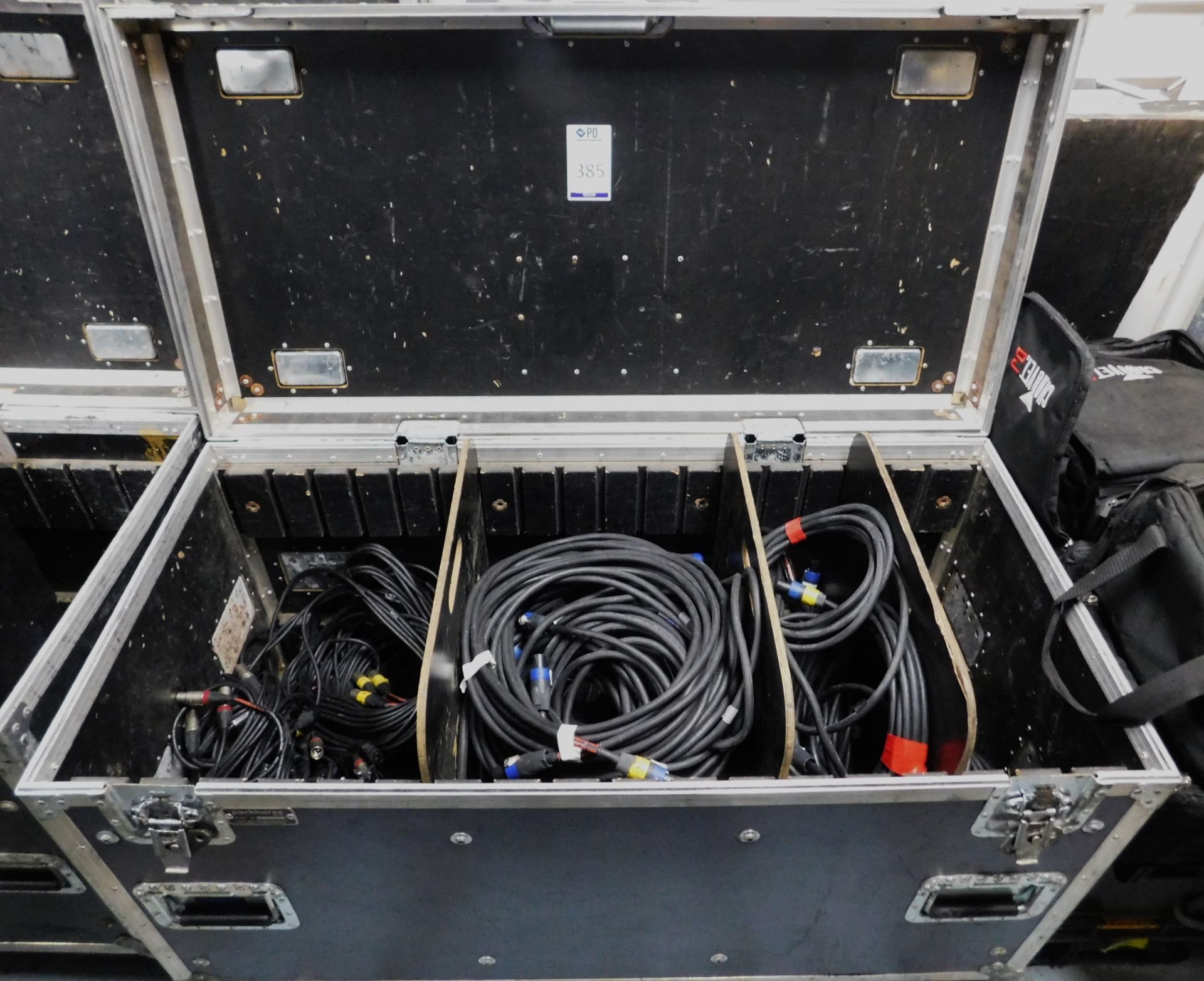 Mobile Flight Case with Quantity of Audio Leads (Location: South East London. Please Refer to