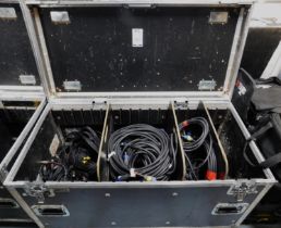 Mobile Flight Case with Quantity of Audio Leads (Location: South East London. Please Refer to