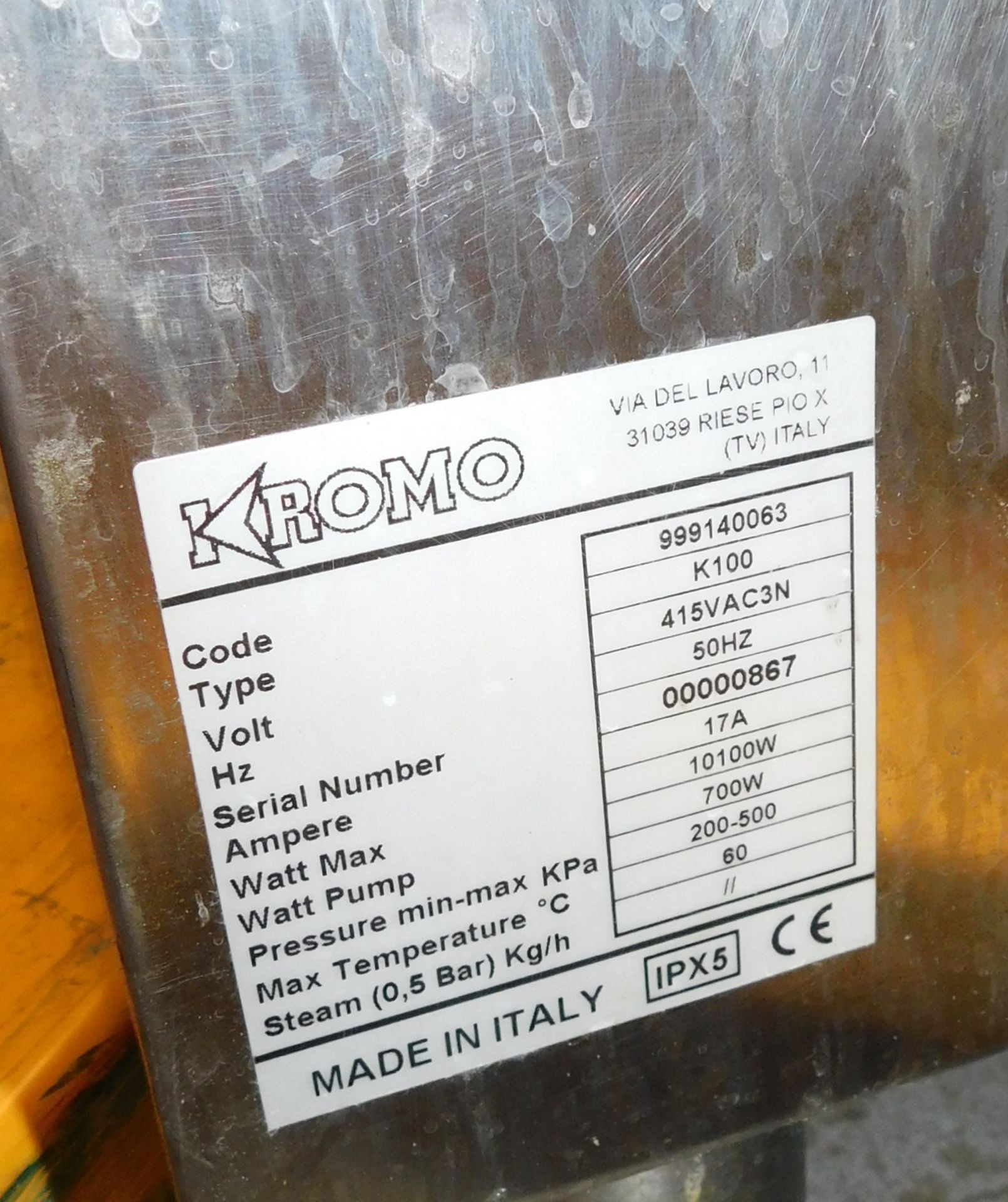 Romo Up and Over Stainless Steel Dishwasher (Location Stockport. Please See General Notes) - Image 6 of 6