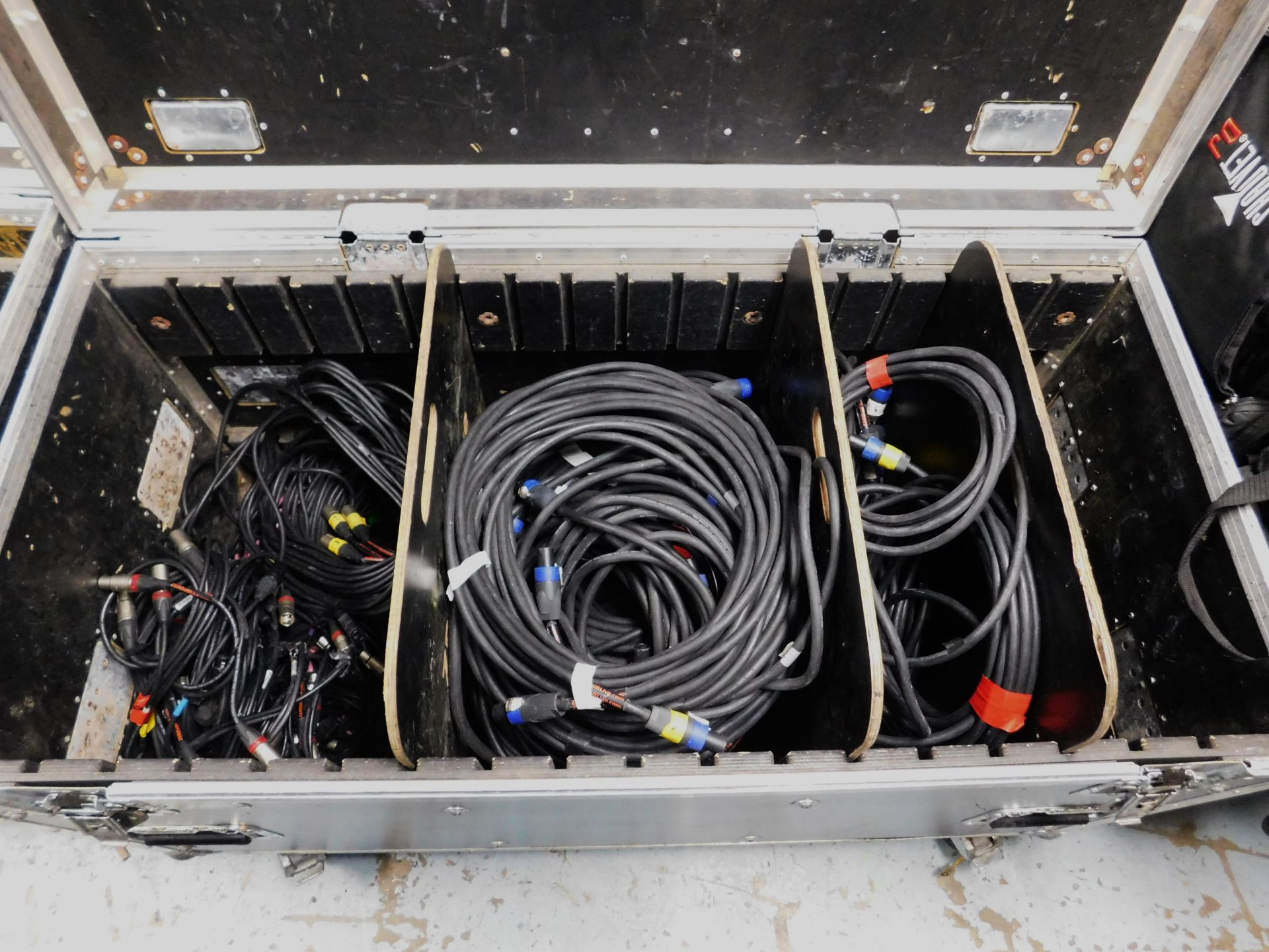 Mobile Flight Case with Quantity of Audio Leads (Location: South East London. Please Refer to - Image 2 of 2