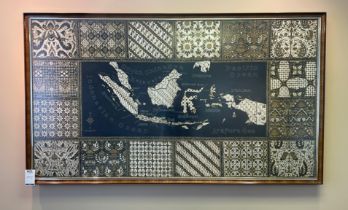 Framed Malaysian Silk Art Display (Location: Salford. Refer General Notes)