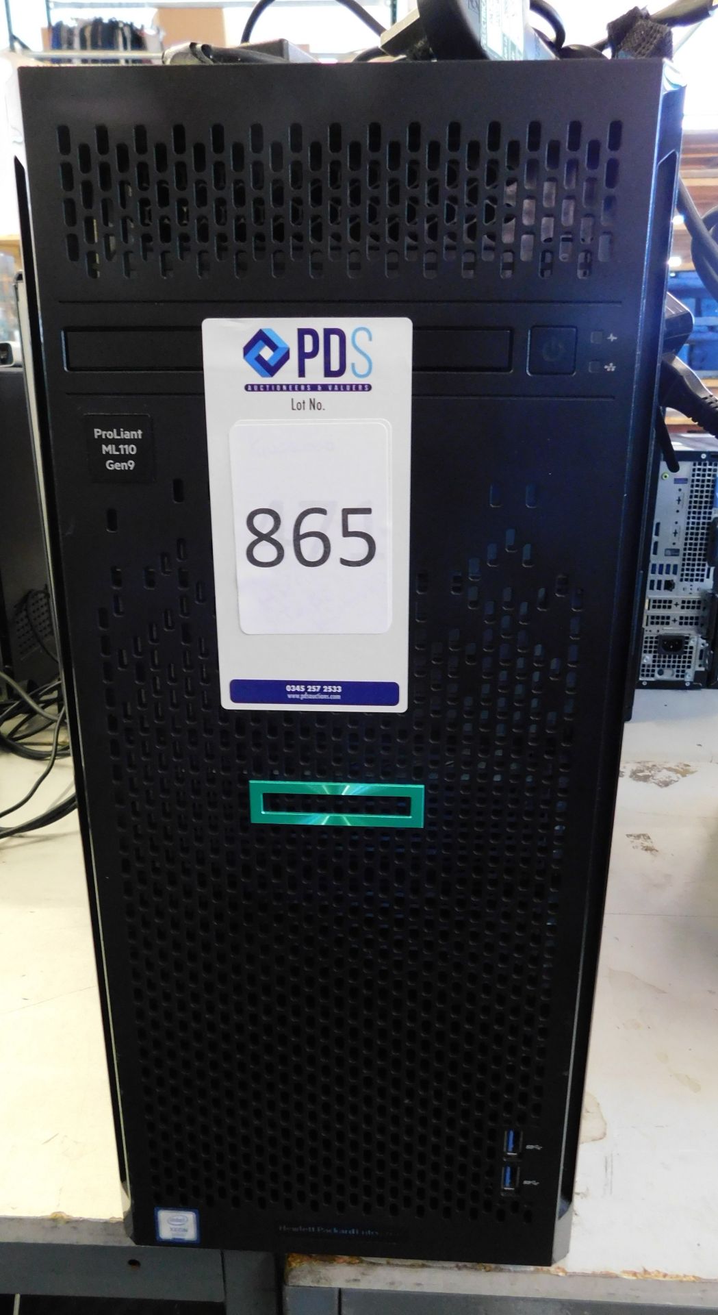 HP ProLiant ML110 Gen 9 Tower Server, Intel Xeon Processor, Serial Number CZ1740108X (No HDD) ( - Image 3 of 4