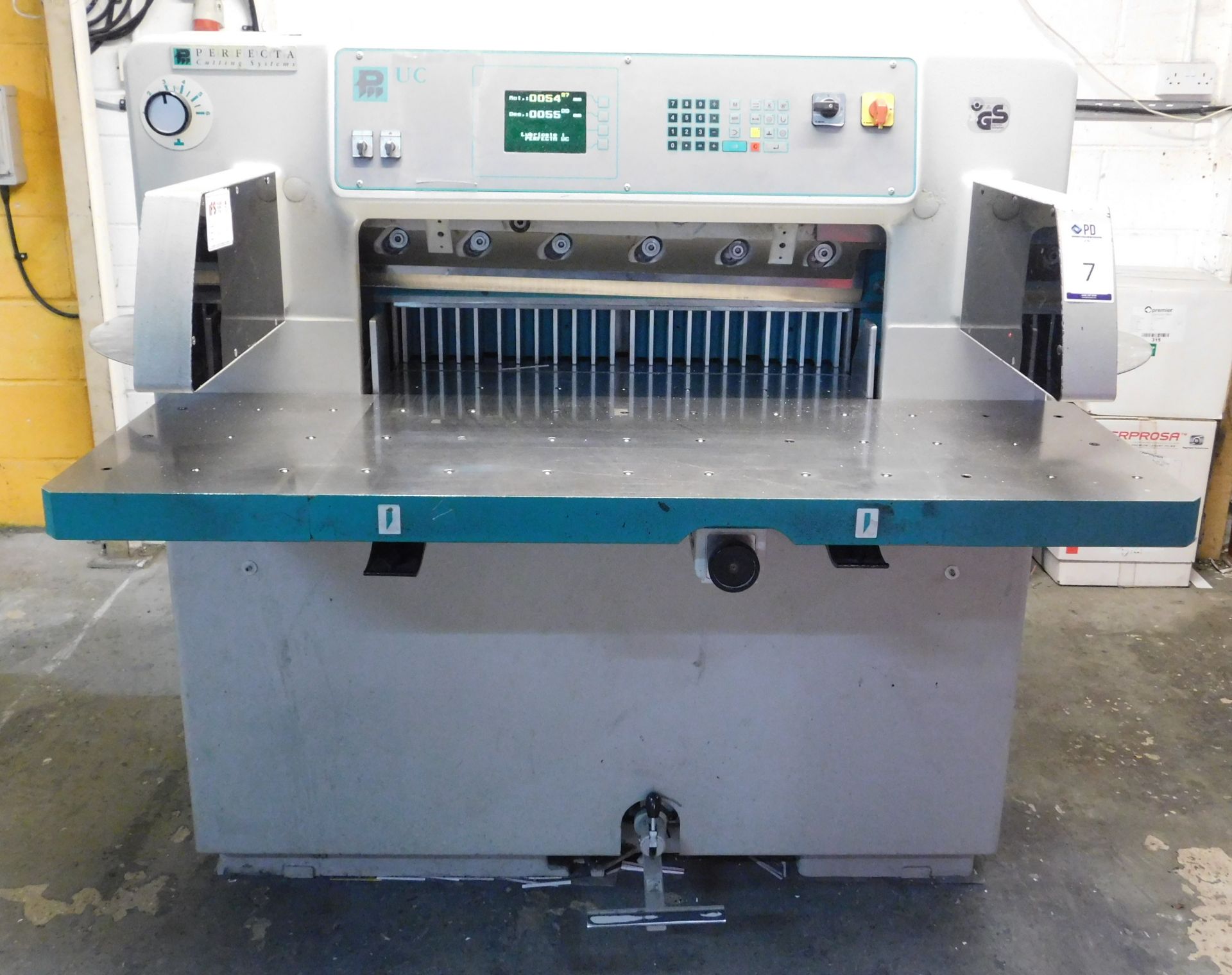 Perfecta Type 76 UCV Guillotine, Serial Number 74023 (Location: Tonbridge, Kent. Please Refer to
