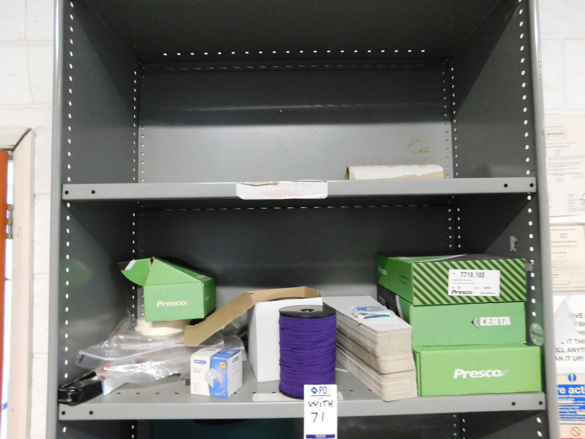 Rack & Shelf with Contents of Packaging Materials etc (Location: Tonbridge, Kent. Please Refer to - Image 7 of 8