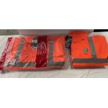 Four Portwest Anti-Static Flame Safe High Vis Jackets, Various Sizes (Located: Brentwood. Please