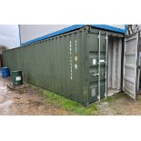 Green 40’ Shipping Container ID: ARMU400086(5) (NOTE: No Lifting Facilities on Site Good access
