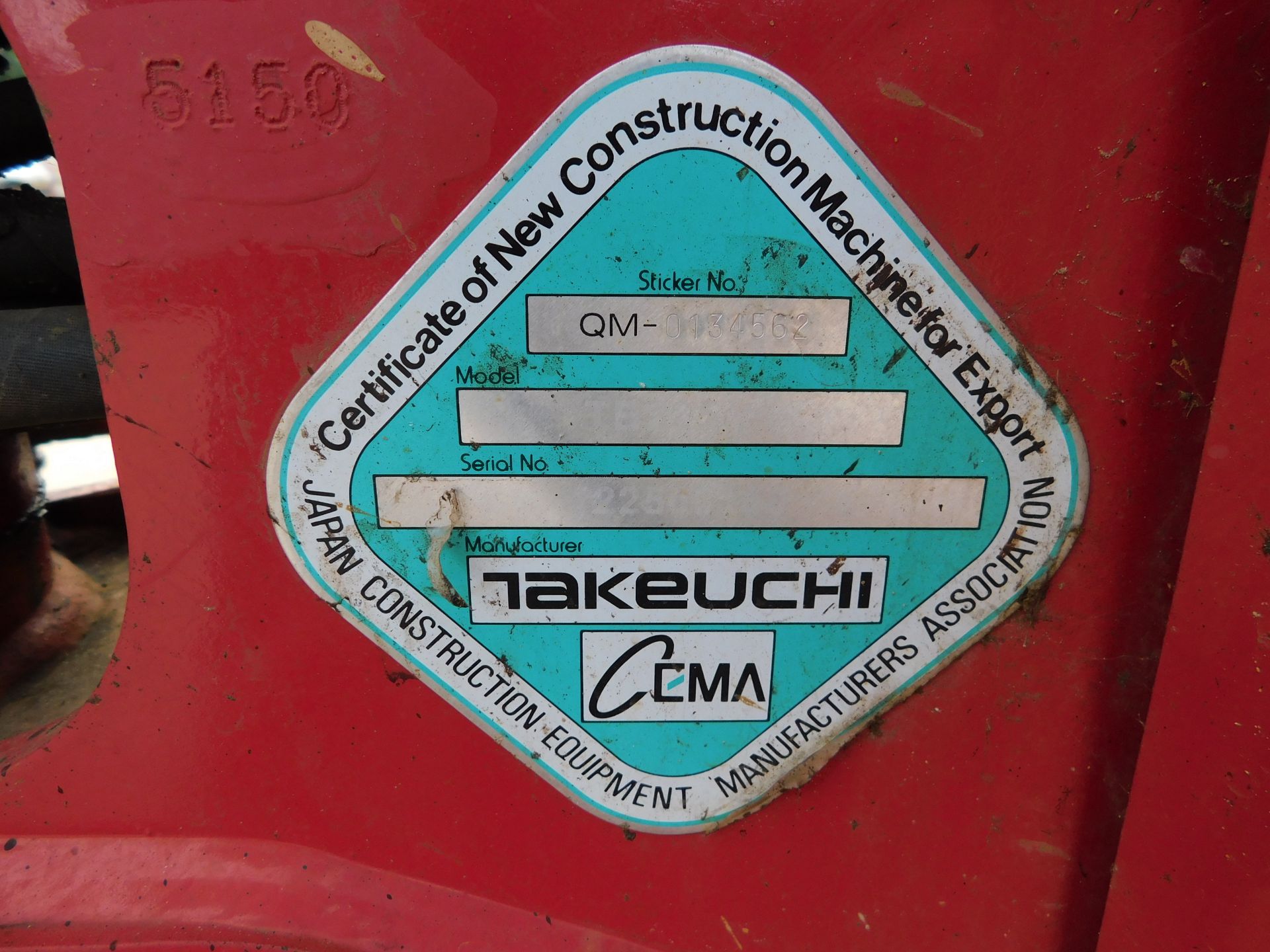 Takeuchi TB225 Compact Excavator (2021). Check Valves, Manual Quick Hitch, Blade, Hydraulic - Bild 15 aus 18