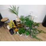 Lamp Table & Quantity of Artificial Plants (Location: Altrincham. Please Refer to General Notes)