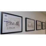 4 Framed Prints (Location: Altrincham. Please Refer to General Notes)