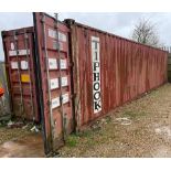 Tiphook 40’ Shipping Container (NOTE: No Lifting Facilities on site Good Access for lifting) (