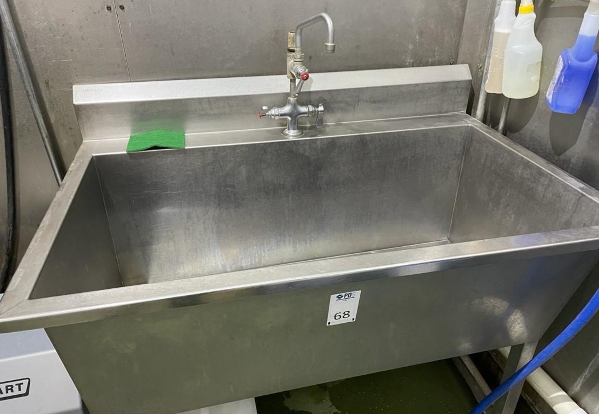 Stainless Steel 450 Deep Unitech Double Commercial Sink, 1200mm x 700mm (Location: NW London. Please