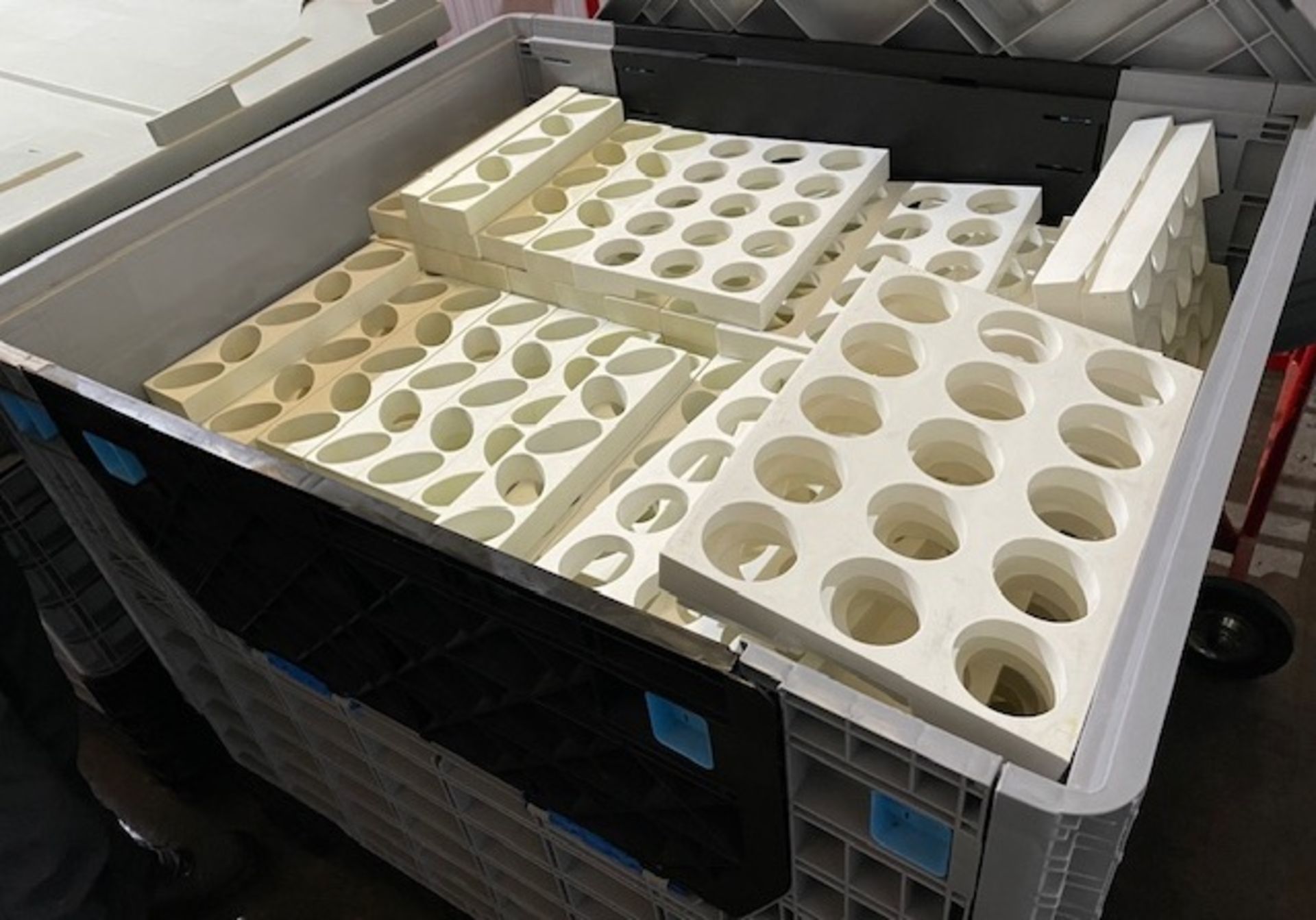 2 Folding Plastic Pallet Stillages & Contents of Assorted Plastic Patisserie Moulds (Location: NW - Image 2 of 2