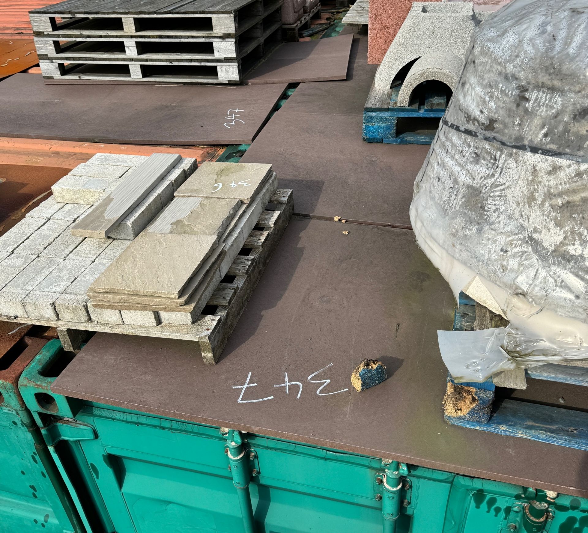 9 Heavy Duty Recycled Plastic Sheets (on Top of Container 4) (Located Manchester. Please Refer to
