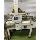 Endoline Box Taping Machine, 240v with Stainless Steel Take-off Stand (Location: NW London. Please