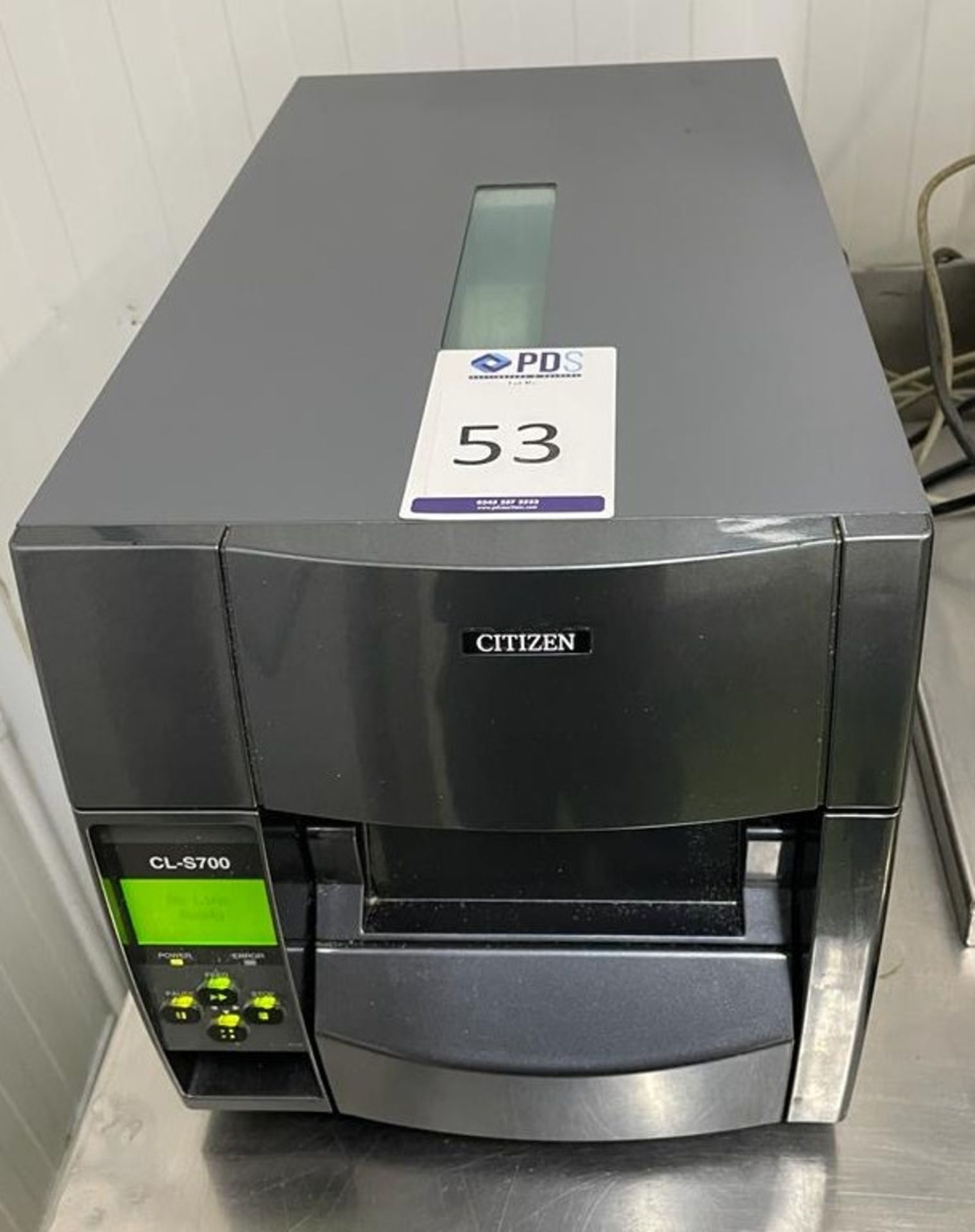 Citizen CLS 700 JN12-MOP Label Printer, Serial Number JNAA033422 & Quantity Labels; Dell OptiPlex