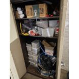 Double Door Storage Cupboard and Contents of Assorted Sundries (Location: NW London. Please Refer to
