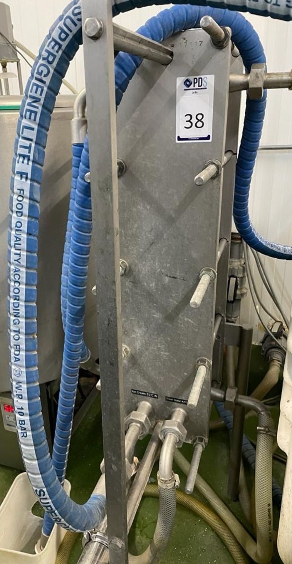 Stainless Steel E8PHG Plate Cooler/Heat Exchanger, Serial Number 17117, 2017(Location: NW London.