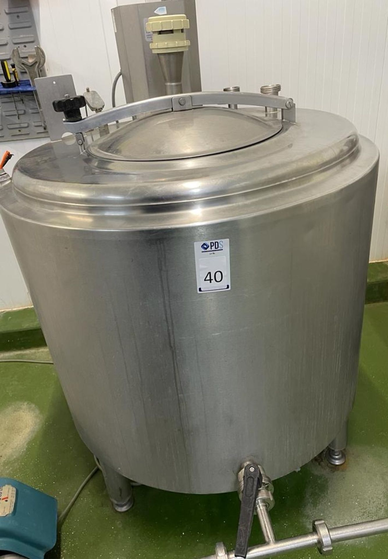 Stainless Steel Pasteurisation Tank, 300L Capacity (Location: NW London. Please Refer to General