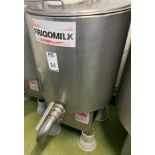 Stainless Steel Pasteurisation Tank, 100L (Location: NW London. Please Refer to General Notes)