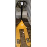 Narrow, Short-Blade Pallet Truck, 2,500kg (Collection Delayed Until Tuesday 16th April) (Located