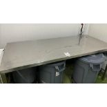 Stainless Steel Preparation Table, 1800 x 750mm with Bonzer Can Opener (Location: NW London.