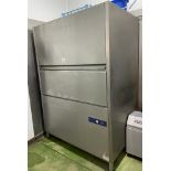 Hobart Double Commercial Dishwasher with Water Softener (Location: NW London. Please Refer to