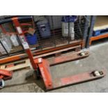 BT Rolatruc Hydraulic Wide Fork Pallet Truck (Location: NW London. Please Refer to General Notes)