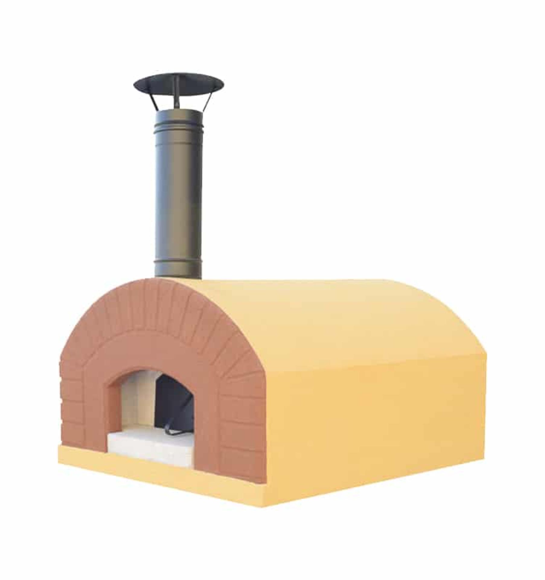 Linosa Wood Burning Oven, Weight 770 kg, Oven dimensions L 120, P 138, H 75/120cm (with flue),