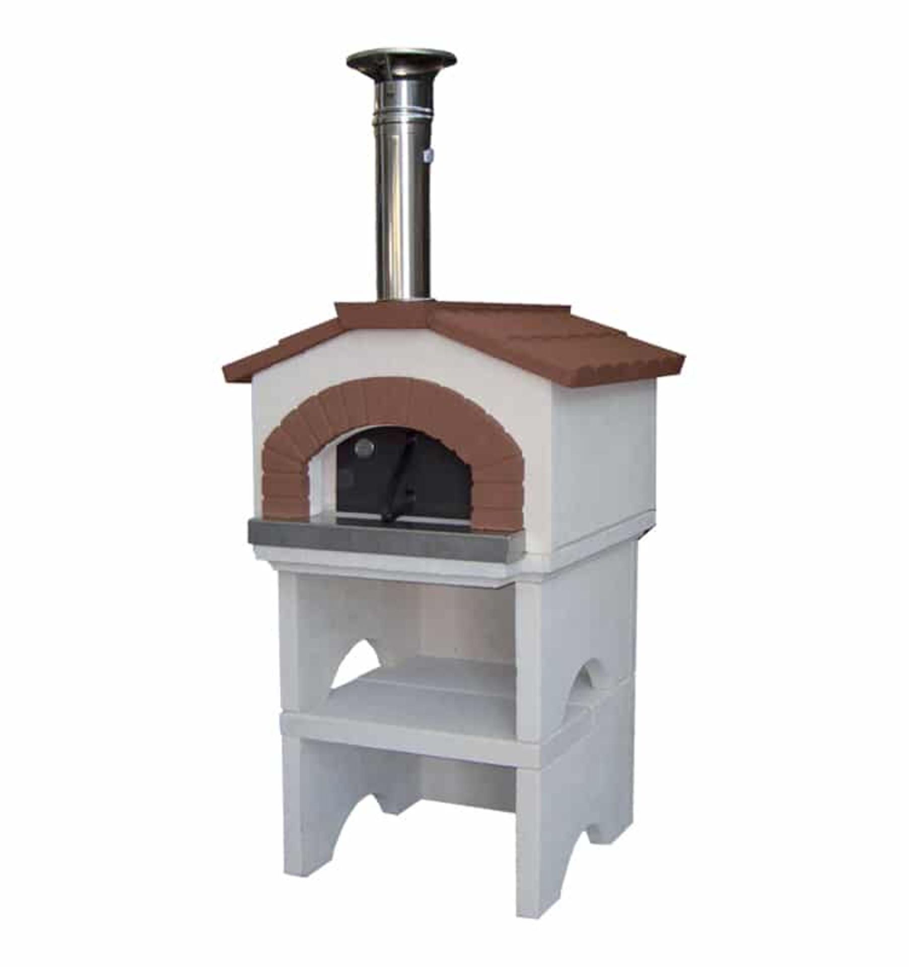 Ponza Wood Burning Oven, Weight 690 kg, Oven dimensions L 94, P 103, H 207 cm, Cooking capacity: