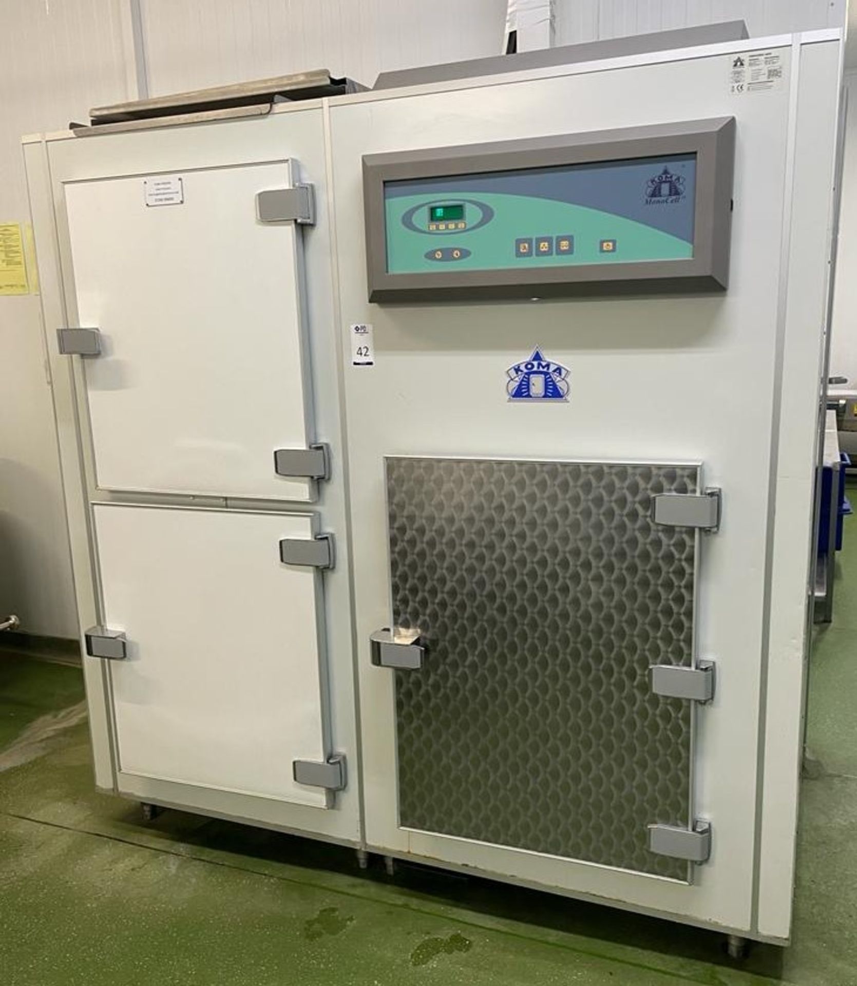 Koma Monocell Model H3 3 Door Blast Freezer, Serial Number PO3109904-1.1, 2012 With Compressor (On