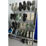 Stainless Steel Boot Rack & Contents, Assorted Boots (Location: NW London. Please Refer to General