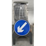 50 Melba Swintex Q-Signs, Left & Right (Location: Harlow. Please Refer to General Notes)