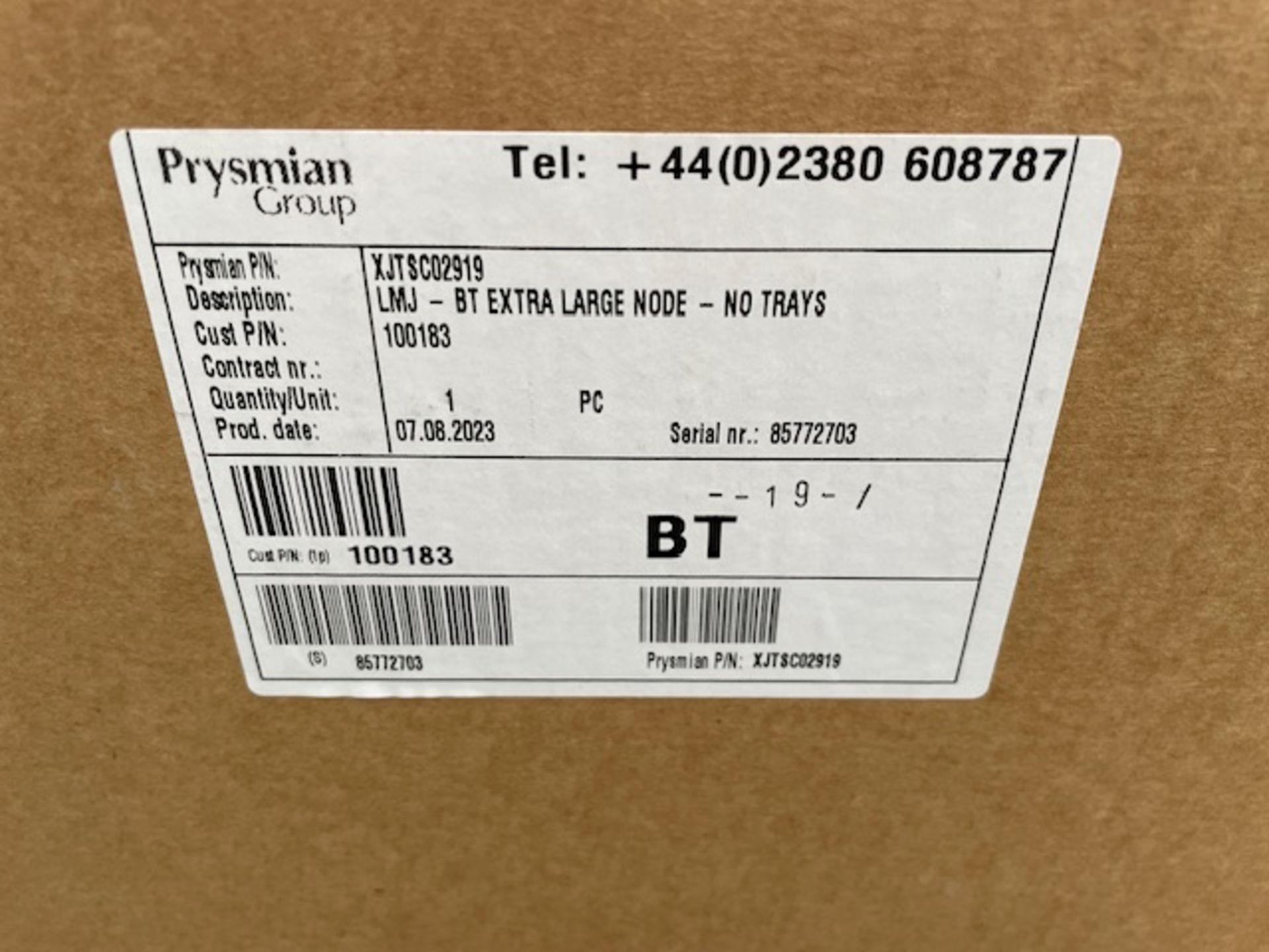 8 Prysmian Product XJTSC02919 BT Extra Large Node Multi-Function Joints (Location: Harlow. Please - Image 2 of 2