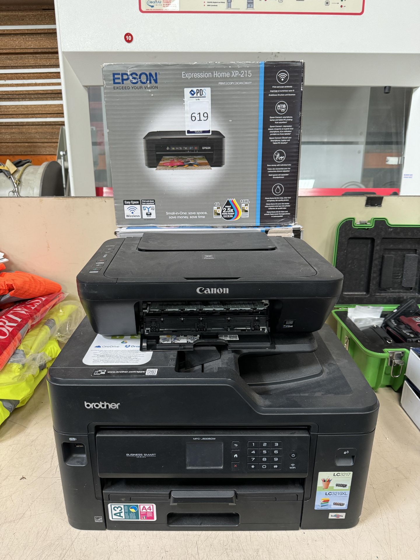 Epson XP215 & XP5105, Brother MFC J5330W & Cannon Pixima Printers (Location: Brentwood. Please Refer