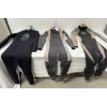 Three Various Wetsuits (Location: Brentwood. Please Refer to General Notes)