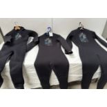 Three Aqualung Wetsuits, Size S (Location: Brentwood. Please Refer to General Notes)