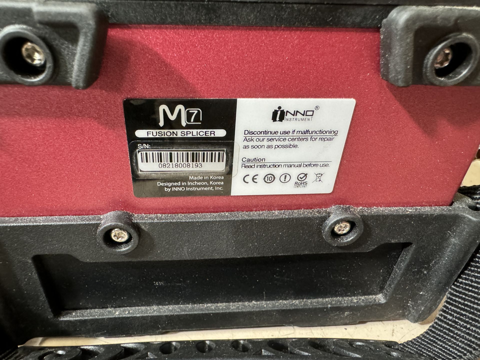 NNO M7 Fusion Splicer, Serial Number 082180081 & 2 Hexatronic Splice Closures (Location: - Image 5 of 5