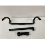 Ten Various Handlebars, Eight Various Stems & Seat Posts (Location: Newport Pagnell. Please Refer to