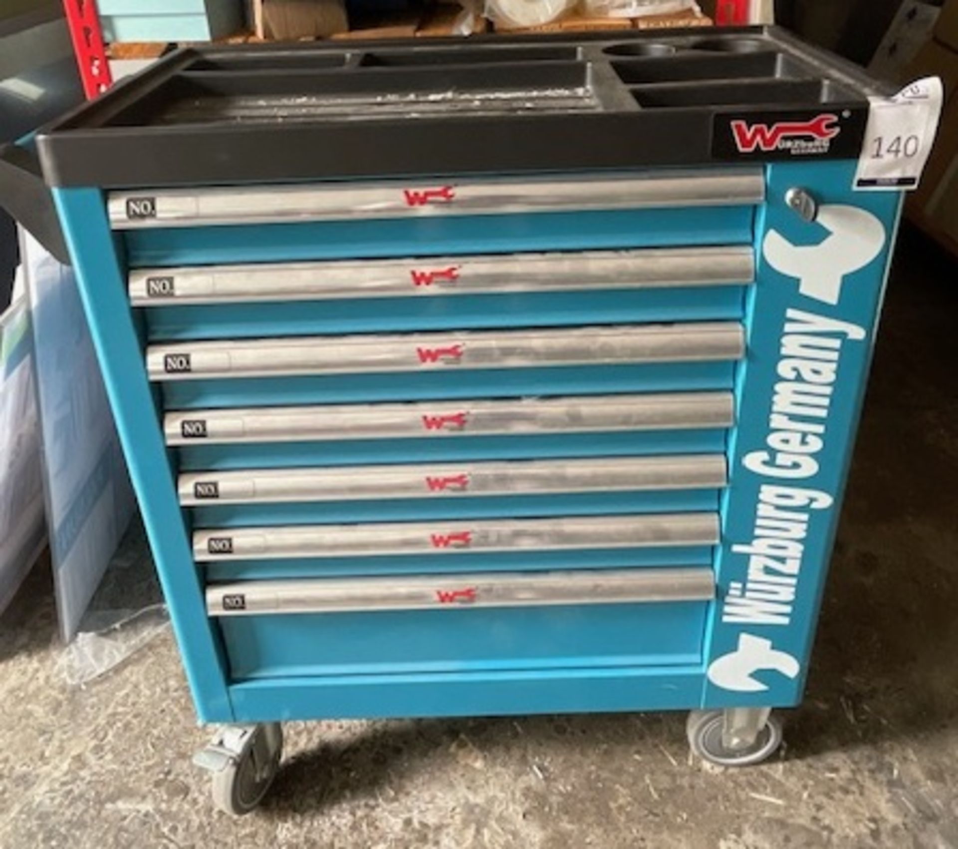 Wurzburg 7-Drawer Mobile Tool Chest & Contents (All Tools New & Unused) (Location: Earls Barton. - Image 2 of 10