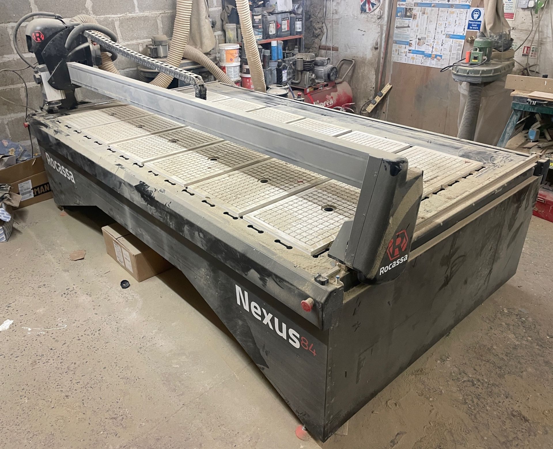 Rocassa Nexus 84 CNC Router with Metabo SPA1200 Single Bag Dust Extractor (Location The Wirral)