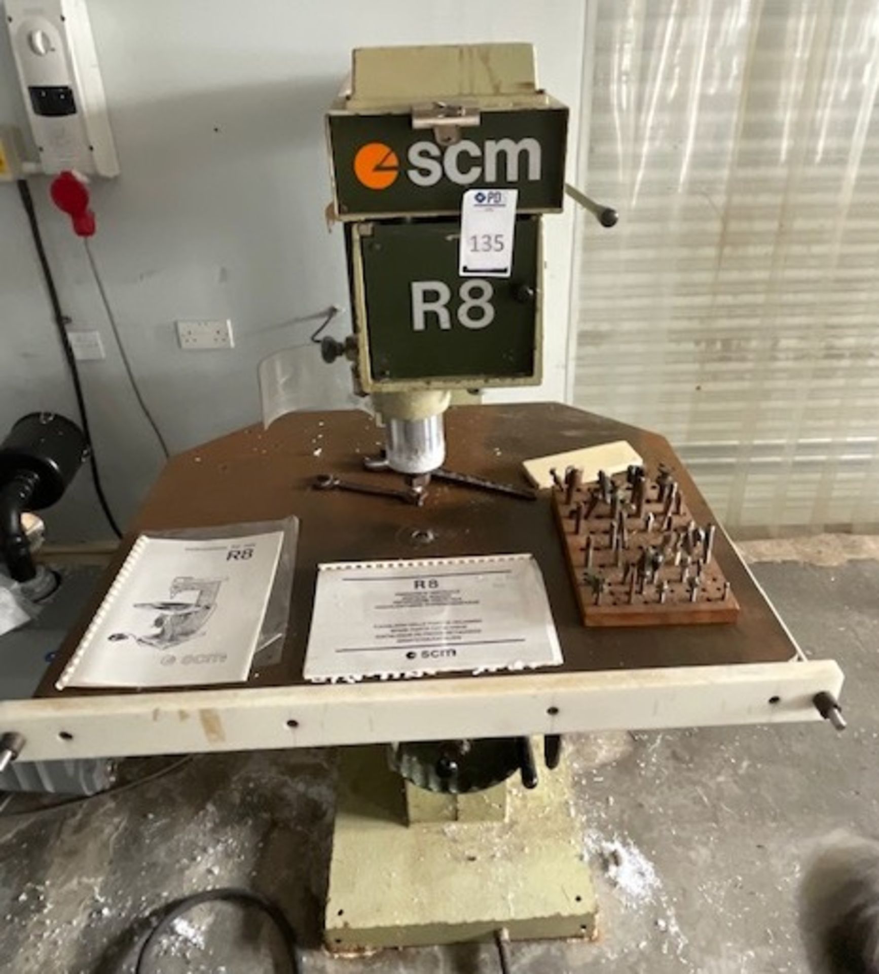 SCM R8 Vertical Router, Serial Number KF/004427, 415v with Manual (Location: Earls Barton. Please - Image 2 of 3