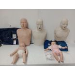 3 Prestan CPR Adult Manikins, a Prestan baby & Baby Anna (Location: Brentwood. Please Refer to