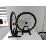 Pair Campagnolo “Scirocco” Wheels, 700c with Campagnolo Free Hub & Pair of Corsa Controls, 25c (