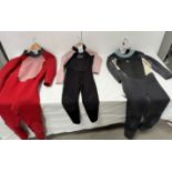 Six Various Wetsuits & Pair of Polar Bears Dungarees (Location: Brentwood. Please Refer to General