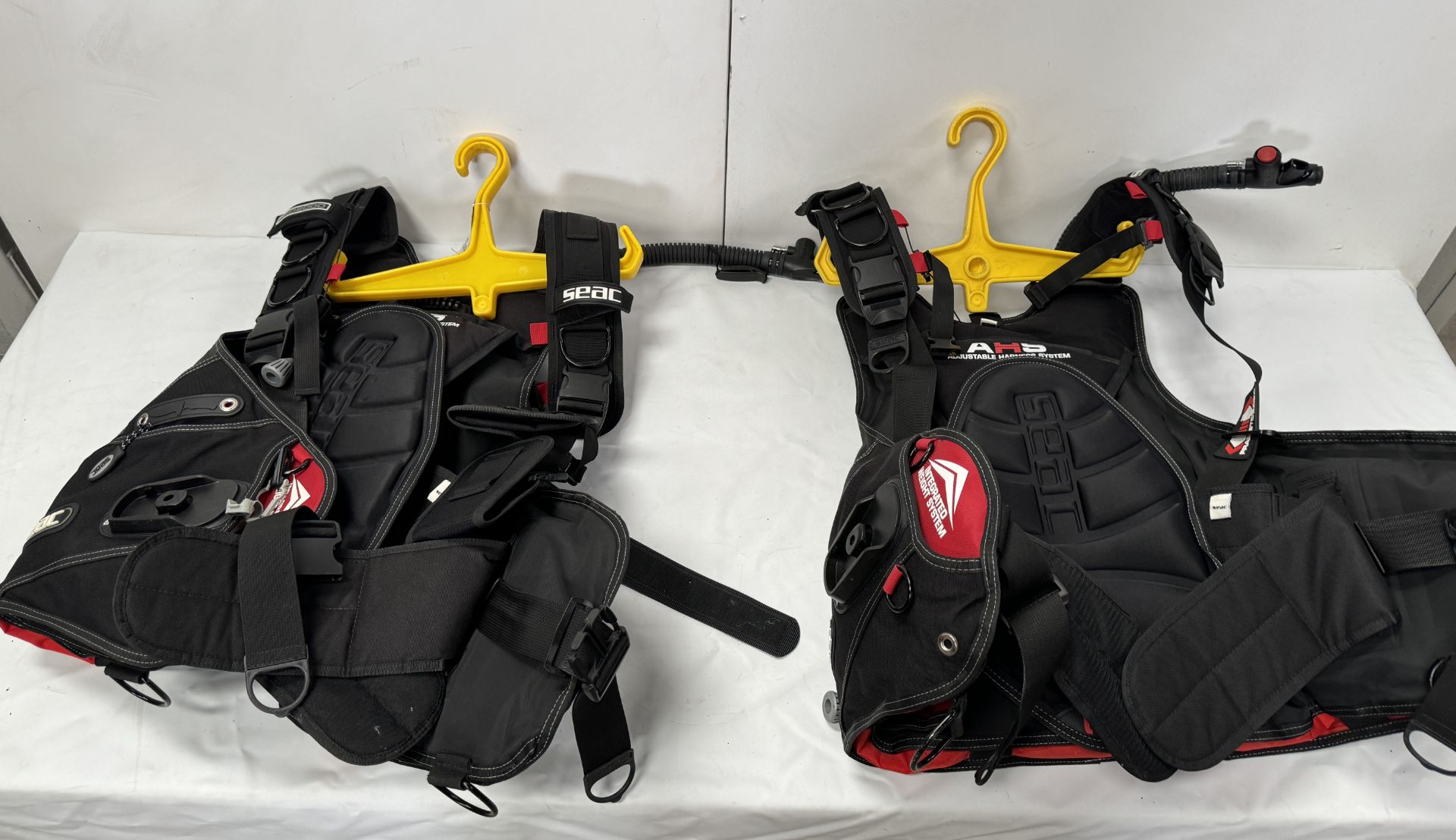 Two SEAC Pro 2000 Buoyancy Compensators (Sizes M & L) (Location: Brentwood. Please Refer to