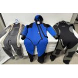Five Various Wetsuits (Location: Brentwood. Please Refer to General Notes)